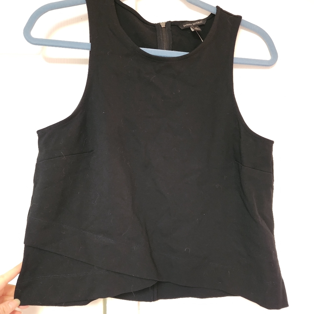 Banana Republic Semi Cropped Ponte Swing Tank